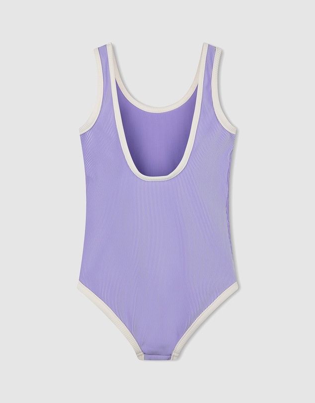 Zulu & Zephyr Mini - Mini Stripe Rib Scoop One Piece - Babies-Teens