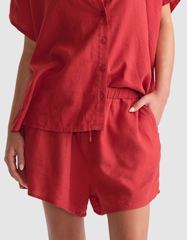 Decjuba - D-Luxe Linen Blend Flip Shorts