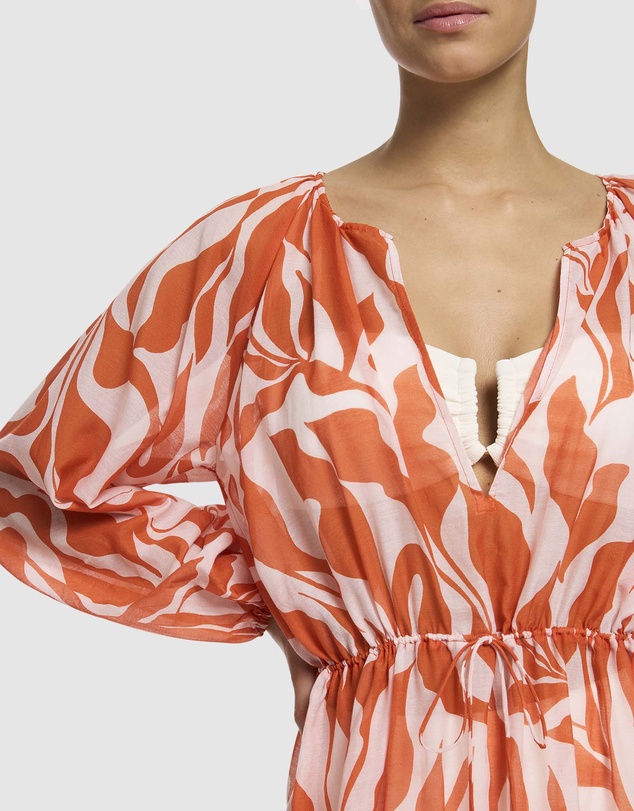 JETS - Sereno Ditsy Long Sleeve Maxi Dress