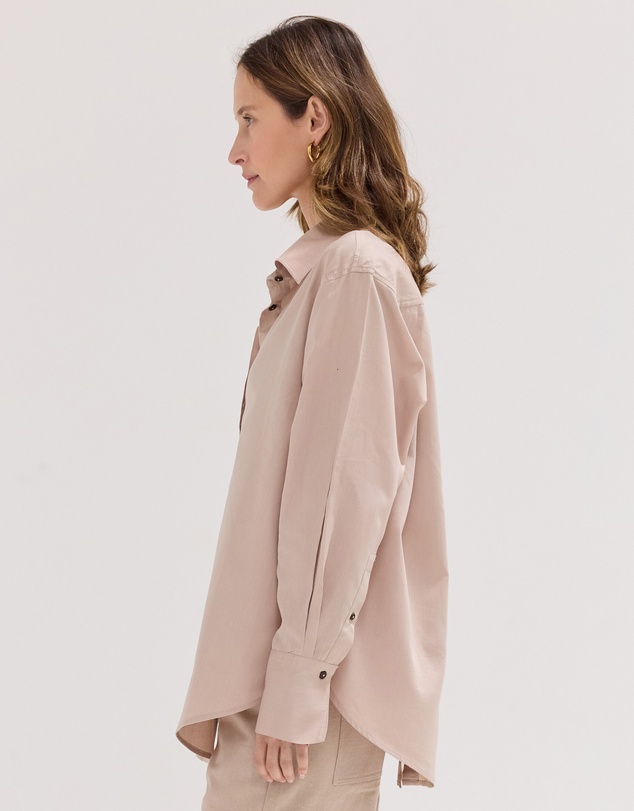 Cloth & Co. - The Split Back Shirt Limestone