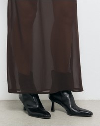AERE - Karina Leather Ankle Boots