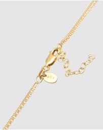 Elli Jewelry - Necklace Choker Layer Freshwater Pearl Coin 925 Sterling Silver Gold Plated