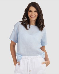 CAMIXA - Teena Linen T-shirt Top