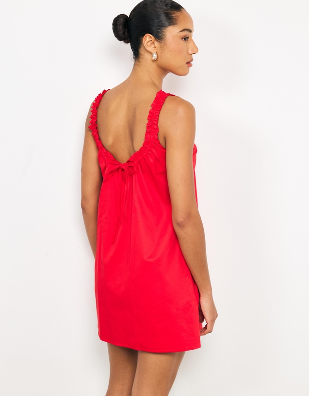 AERE - Vaila Cotton Mini Shift Dress