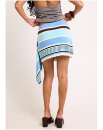 Subtitled - Nahla Striped Asymmetrical Skirt