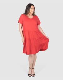 Love Your Wardrobe - Indie Jersey Tiered Dress