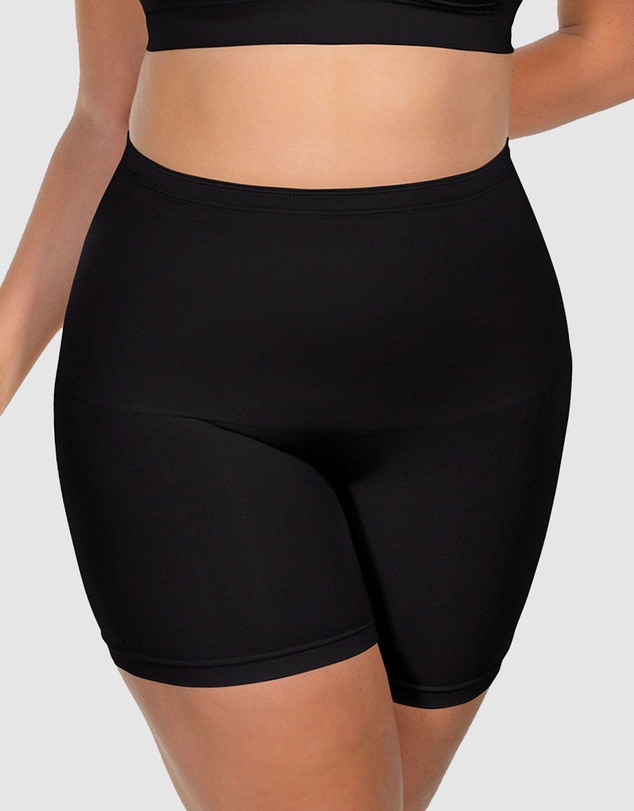 B Free Intimate Apparel - Targeted Tummy Control Stay-Up Shorts Silicone Band