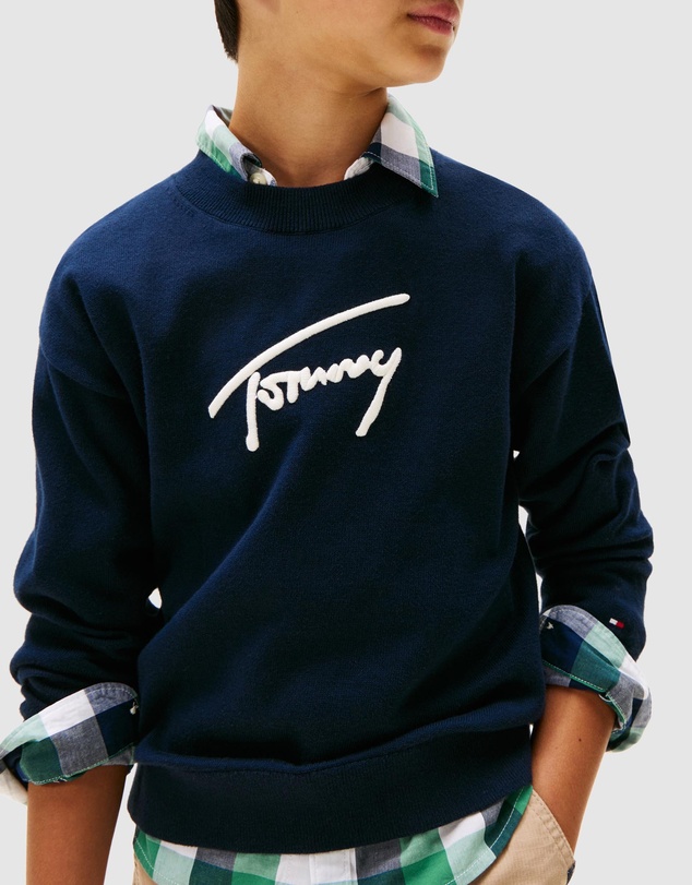Tommy Hilfiger - Varsity TH Signature Logo Jumper - Kids