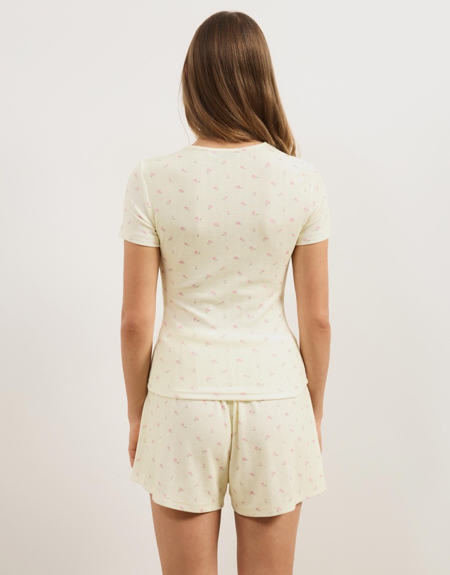 Atmos&Here - Shaina Pointelle Henley Short Sleep Set