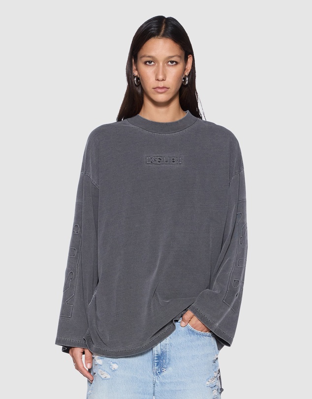 Ksubi - Sott Altar Boyfriend LS Tee Charcoal