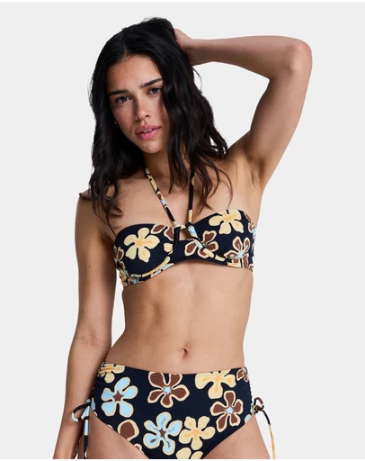 Roxy - Womens Nostalgic Feel Underwire Bandeau Bikini Top