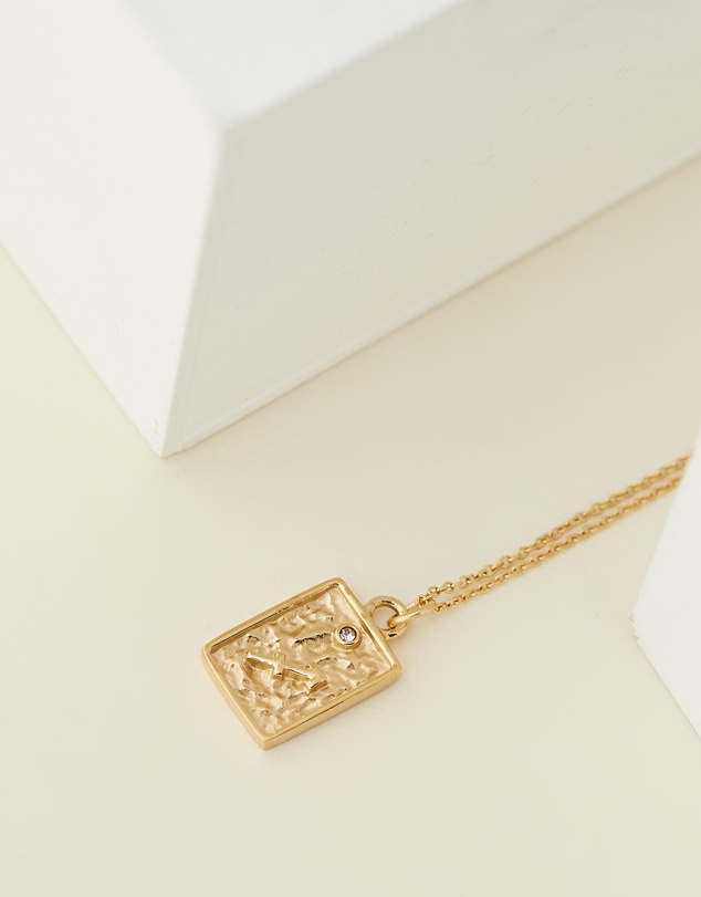Carly Paiker - Sagittarius Star Sign Zodiac Tag Necklace