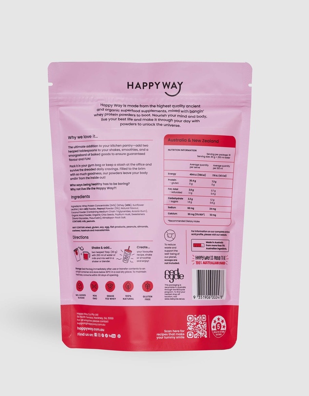 Happy Way - Caramel Popcorn Whey Protein Powder