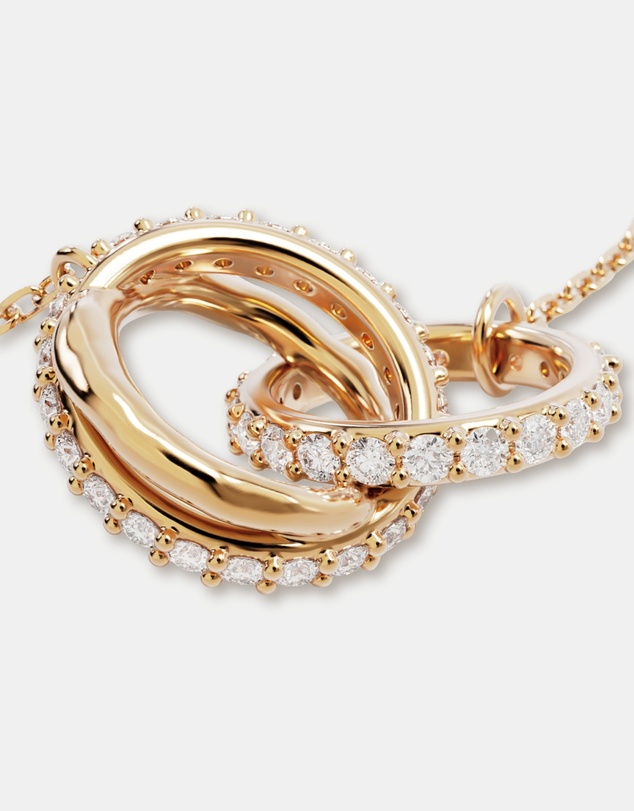 By Charlotte - Entwined Hearts Necklace