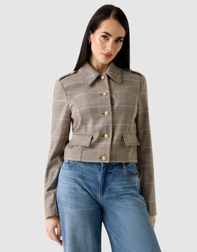 GUESS - Geraldine Checked Jacket