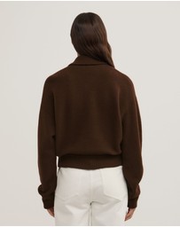 Witchery - Wool Knit Bomber Jacket