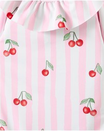 Cotton On Kids - Bonnie Long Sleeve Ruffle One Piece (Keyhole Back)