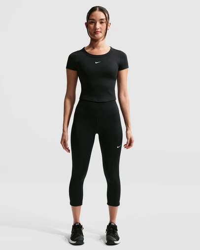 Nike - One Fitted Dri-FIT SS Cropped Top