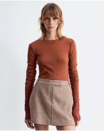 & Other Stories - Ribbed LS Top