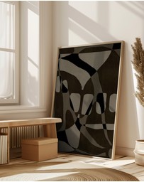 Olive et Oriel - Contour 1 by Shatha Al Dafai Art Print