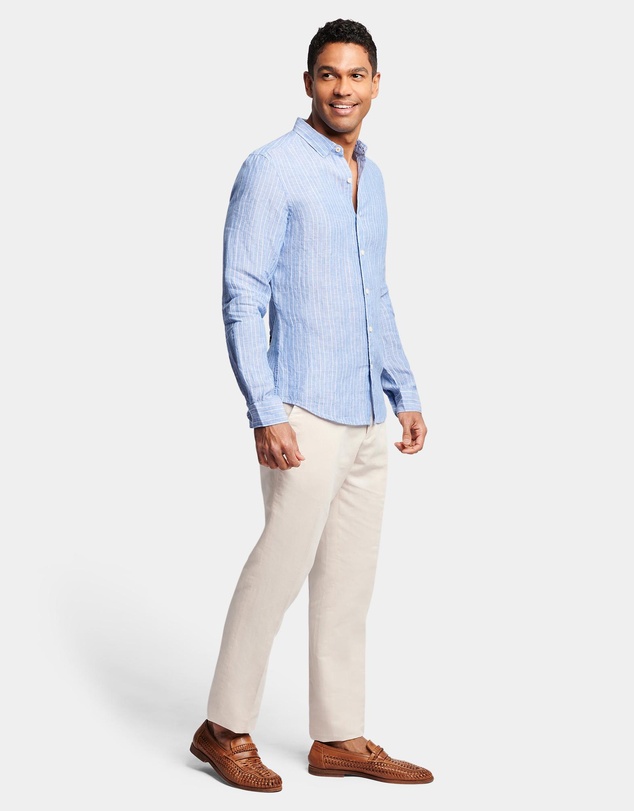 Brooksfield - Pin Stripe Linen Shirt