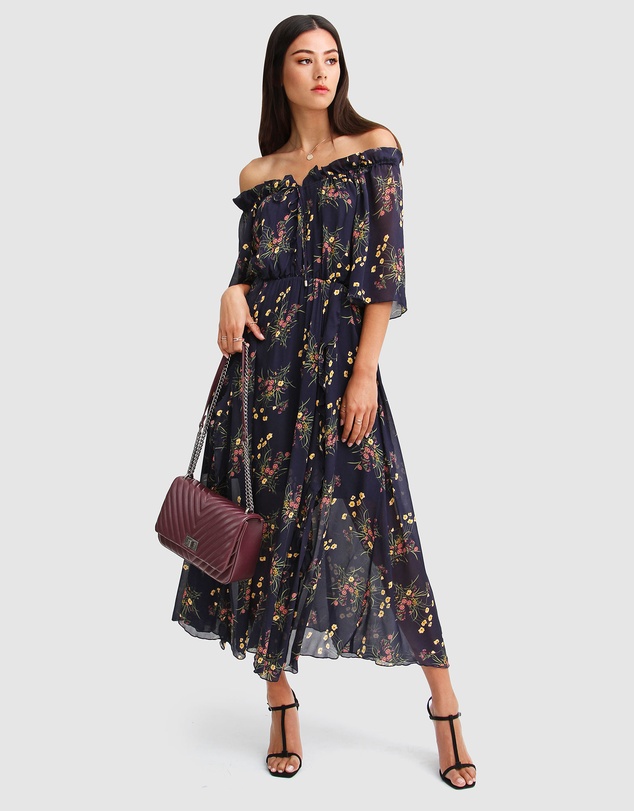 Belle & Bloom - Amour Amour Ruffled Midi Dress