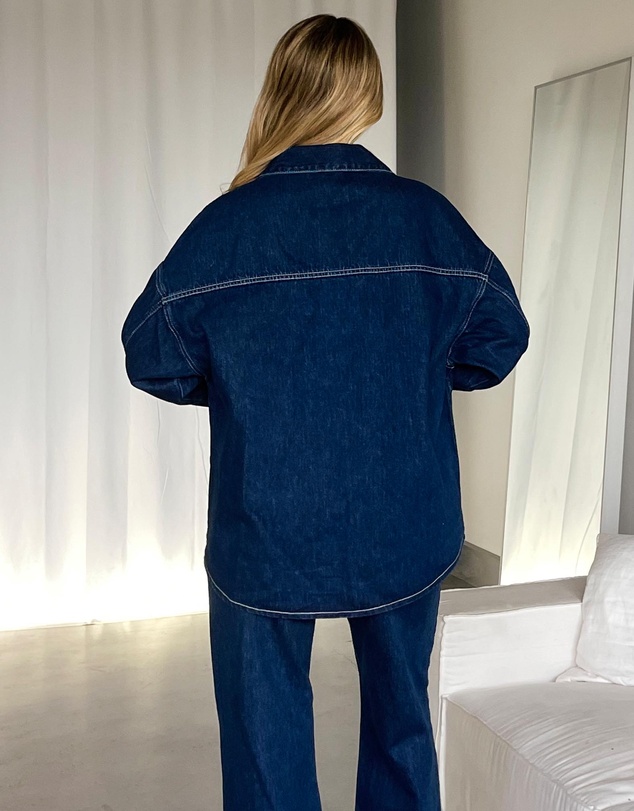 Dazie - London Fever Denim Shacket