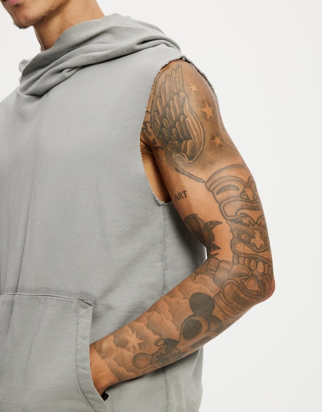 Surrounded By Ghosts - The Anandite French Terry Sleeveless Hoodie