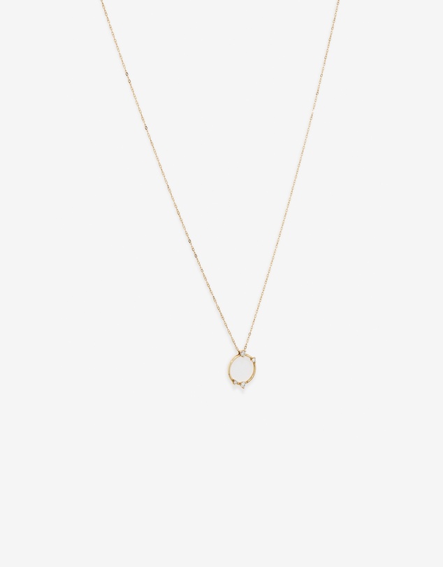 Michael Hill - Diamond Studded Circle Necklace in 10kt Yellow Gold