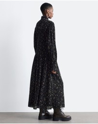 & Other Stories - Smocked Balloon-Sleeve Midi Dress