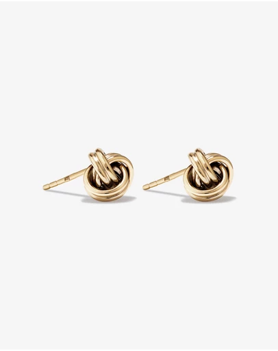 Michael Hill - Knot Stud Earrings in 10kt Yellow Gold