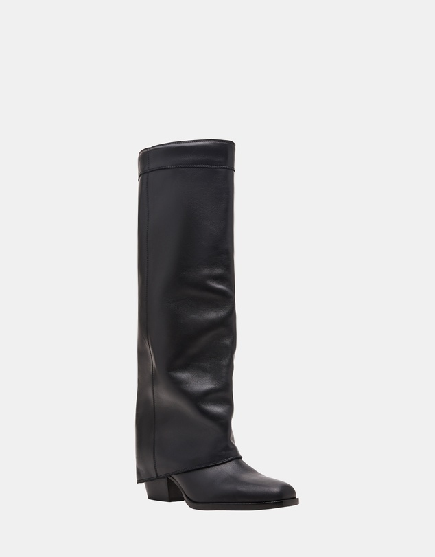 Steve Madden - Winnick Black Leather Boots