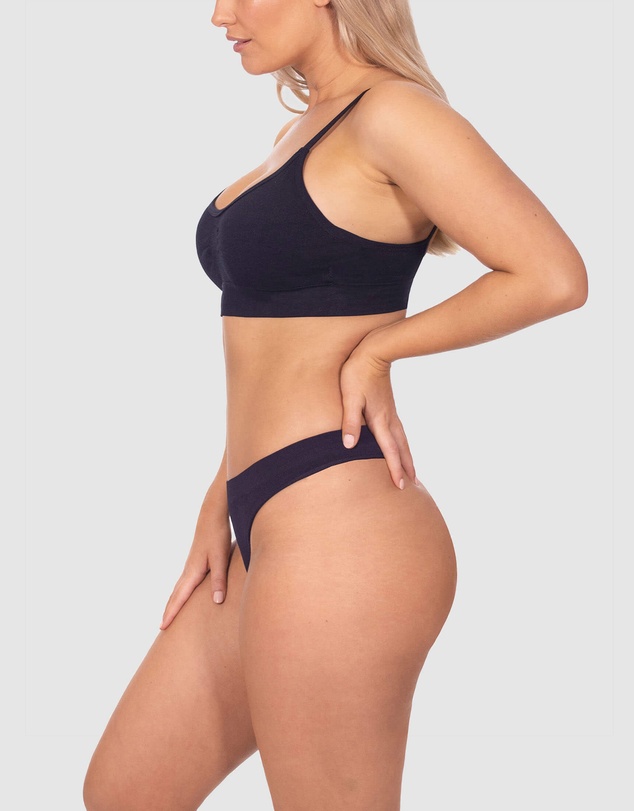 B Free Intimate Apparel - Seamless Stretch Comfort G String - 3 Pack