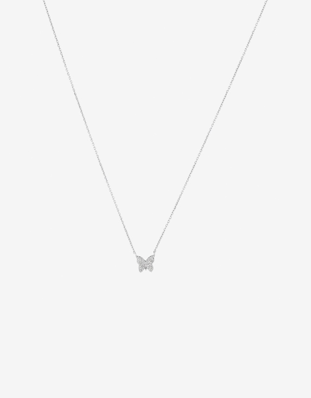 Michael Hill - Butterfly Necklace with Diamonds in Sterling Silver