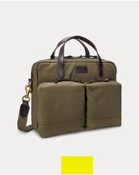 Polo Ralph Lauren - Leather-Trim Canvas Commuter Bag