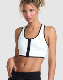 RVCA - Womens Aren Zip Up Sports Bra
