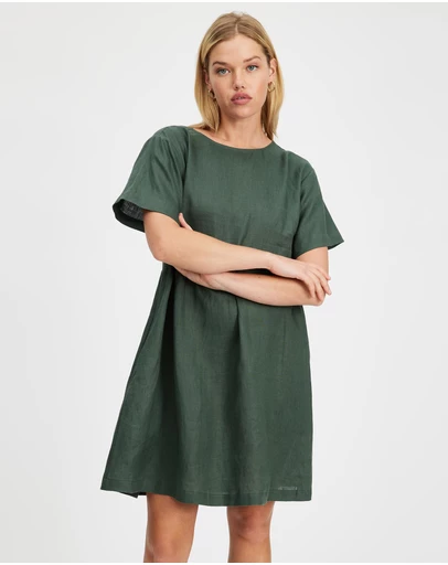 White By FTL - Zavi Linen Dress