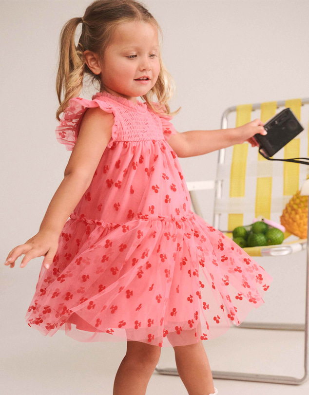 Huxbaby - Tropical Glitter Fruit Tulle Dress - Babies-Teens