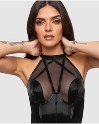 Ann Summers - Shade PU Dress Black