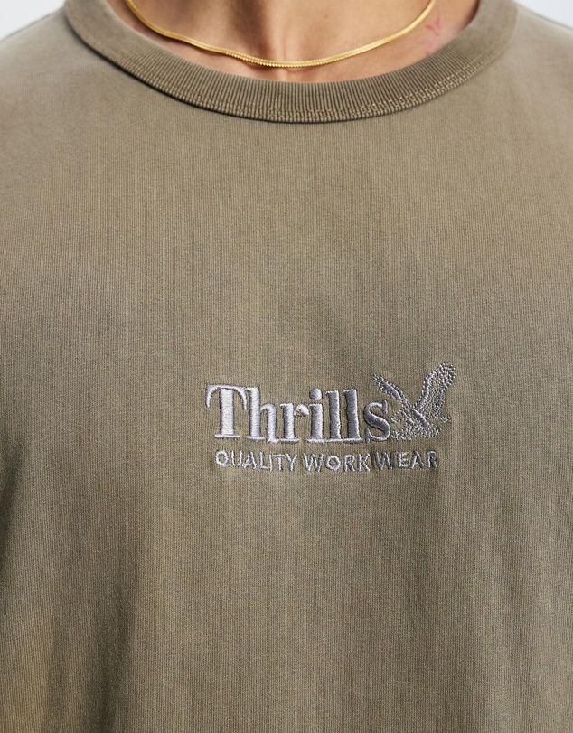 Thrills - Workwear Embroidered Merch Fit Tee