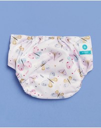itti bitti - Reusable Swim Nappy + Small Double Pocket Wetbag - Butterfly