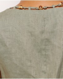 AERE - Jenna Linen Shift Mini Dress