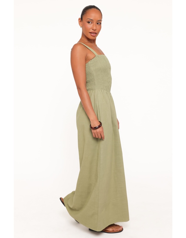 Petal & Pup - Rowell Midi Dress - Olive Green