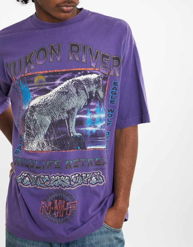 Vintage by The Real Deal - Pre Loved - 90s Yukon River Wolf Wildlife Tee