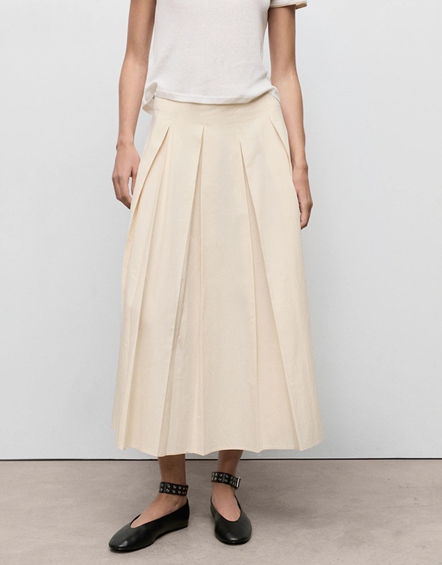 M.N.G - Pleated Midi-Skirt