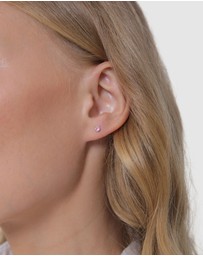 Elli Jewelry - Earrings Set Crystal 925 Sterling Silver