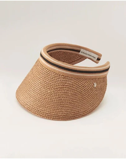 Helen Kaminski - Bianca 12 Raffia Stripe Visor