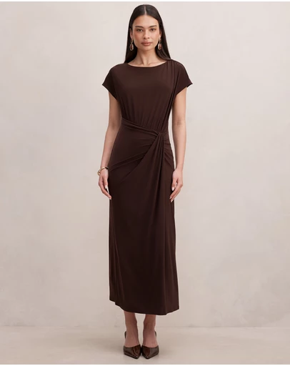 Forever New - Lacie Draped Jersey Midi Dress