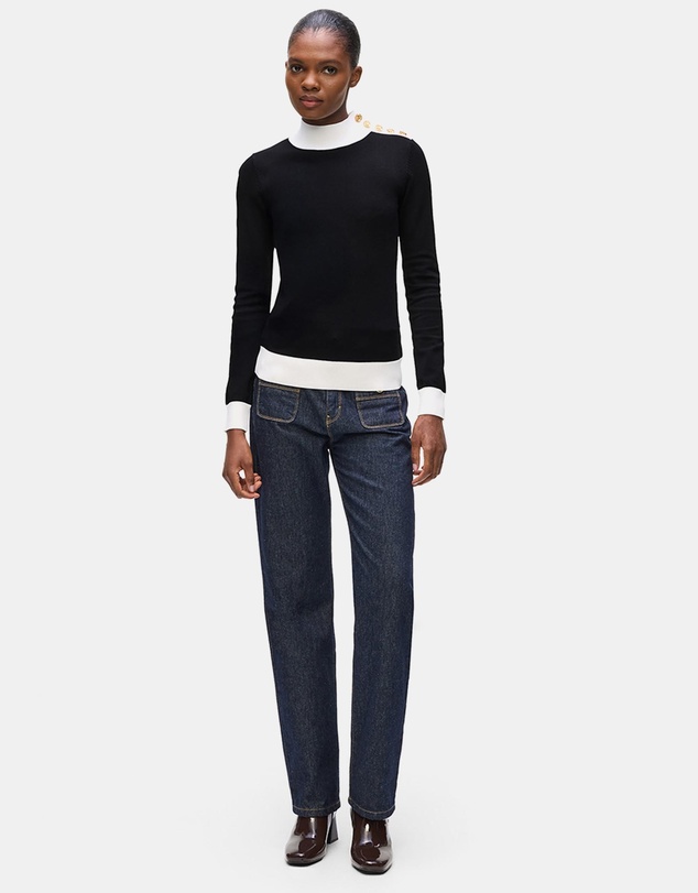 Karl Lagerfeld - Button Detail Neck Knitwear