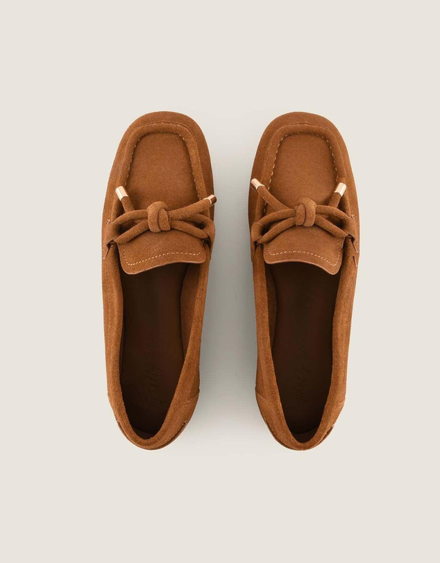 Shelly Shen - Jordan Loafers Tan Suede